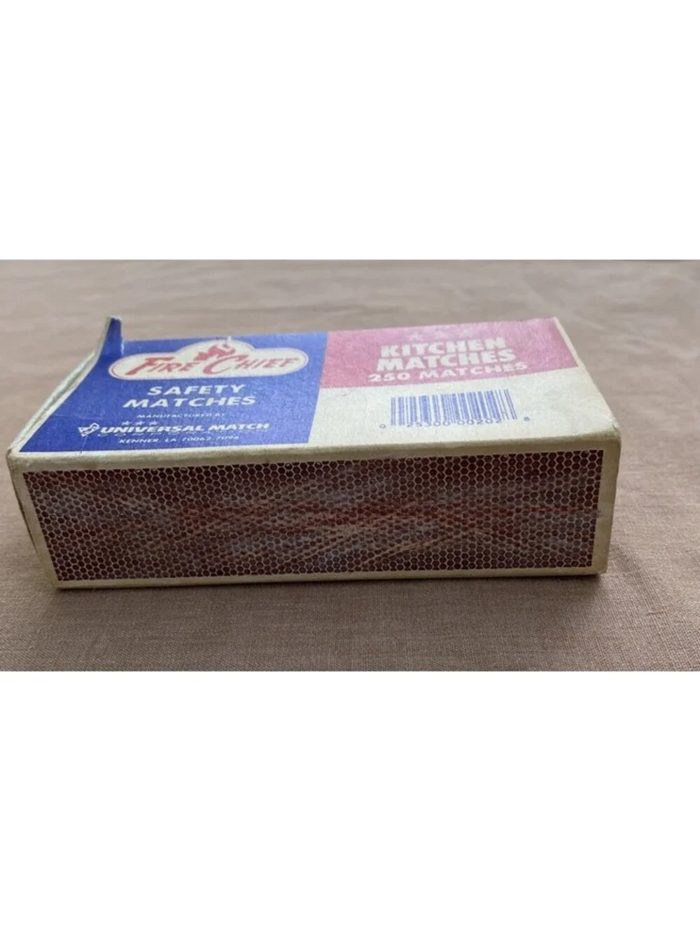 Vintage Box Fire Chief Kitchen Matches Safety Matches ~ Open Box